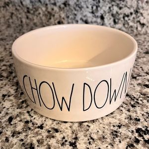 Rae Dunn CHOW DOWN Pet Bowl
